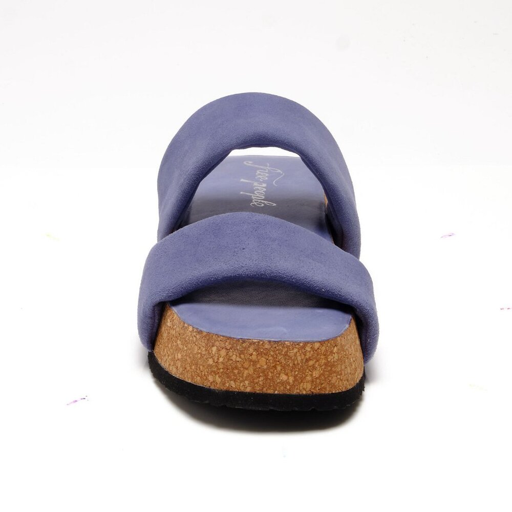 🎉LAST CHANCE🎉 FREE PEOPLE Fairmount Flared Sandals / Seascape - Picture 7 of 11